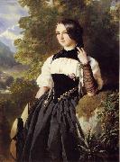 Franz Xaver Winterhalter A Swiss Girl from Interlaken Spain oil painting artist